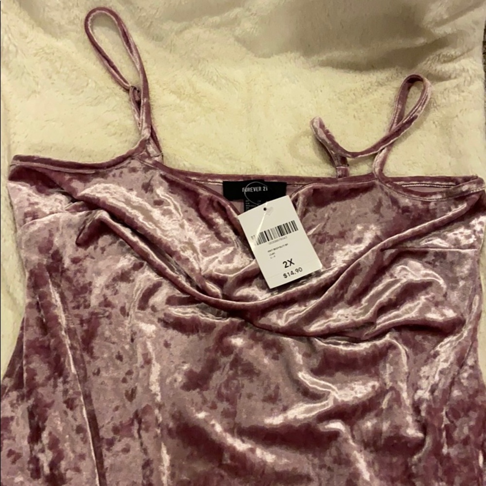 Pink Velvet Bodysuit